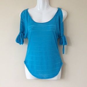 4 for $12 - XS Blue “Venus” cold shoulder top
